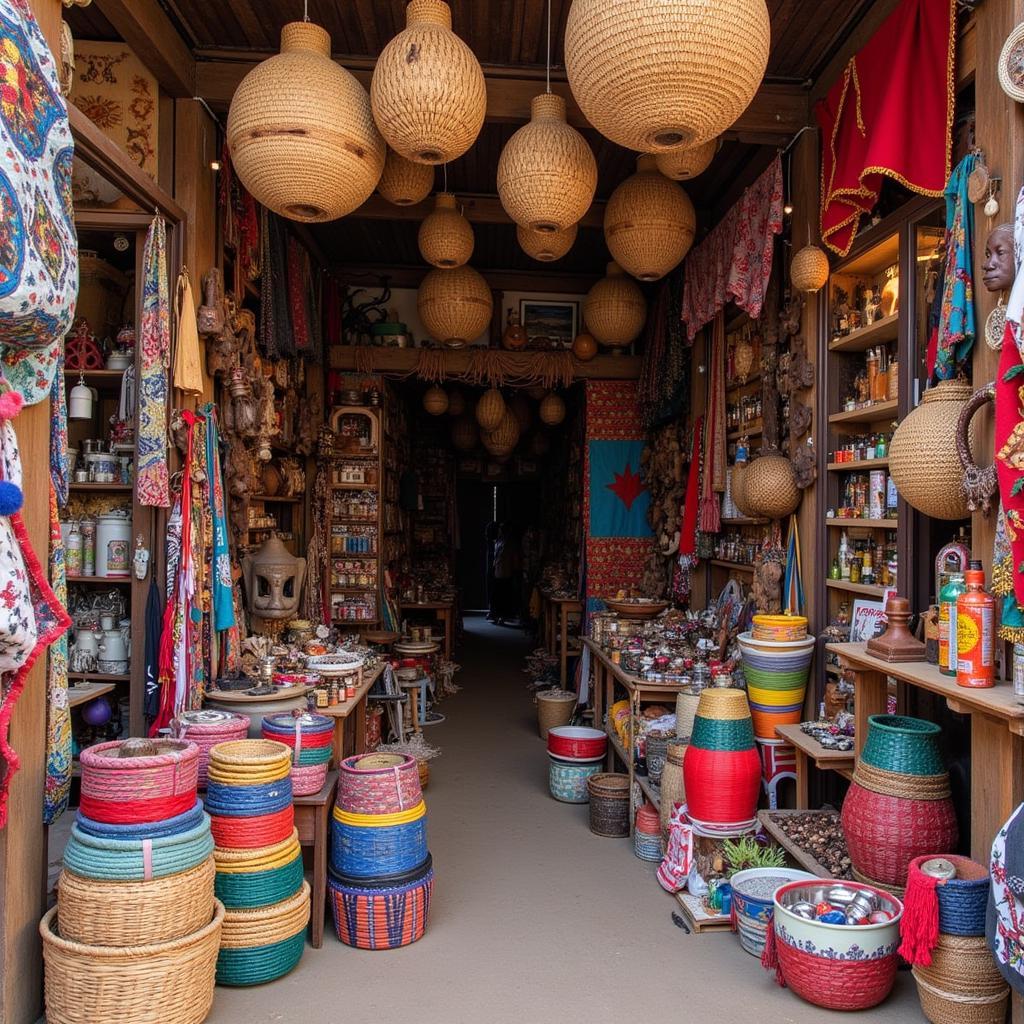 Vibrant African Crafts Market