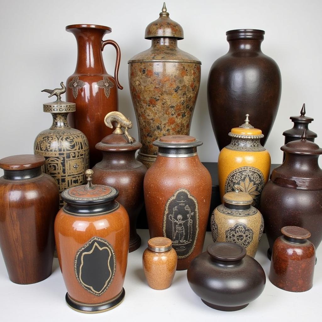 Variety of African Cremation Urns