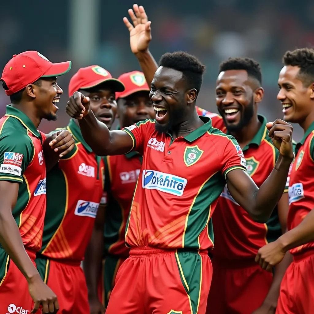 African Cricketers Celebrating IPL Success