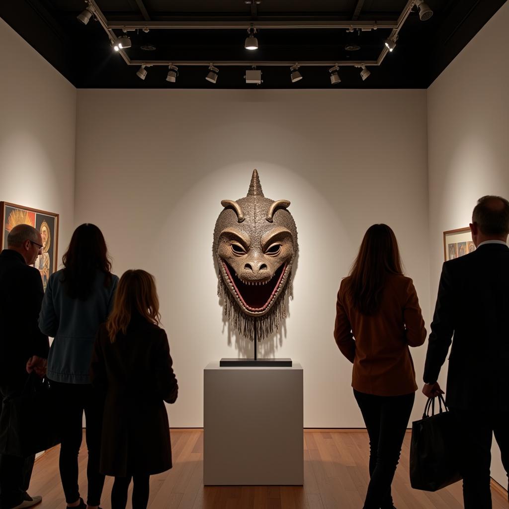 African Crocodile Mask in Modern Art