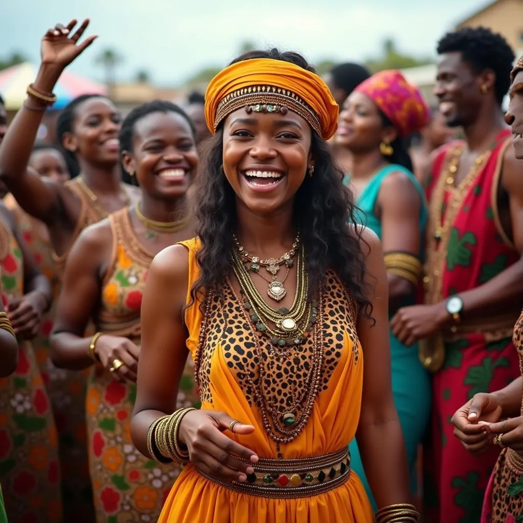 Vibrant cultural celebration in Africa