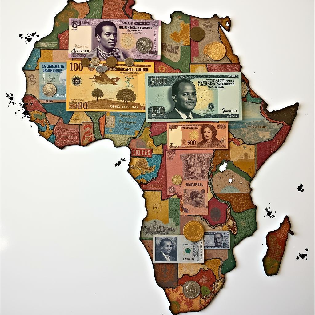 Various African currencies