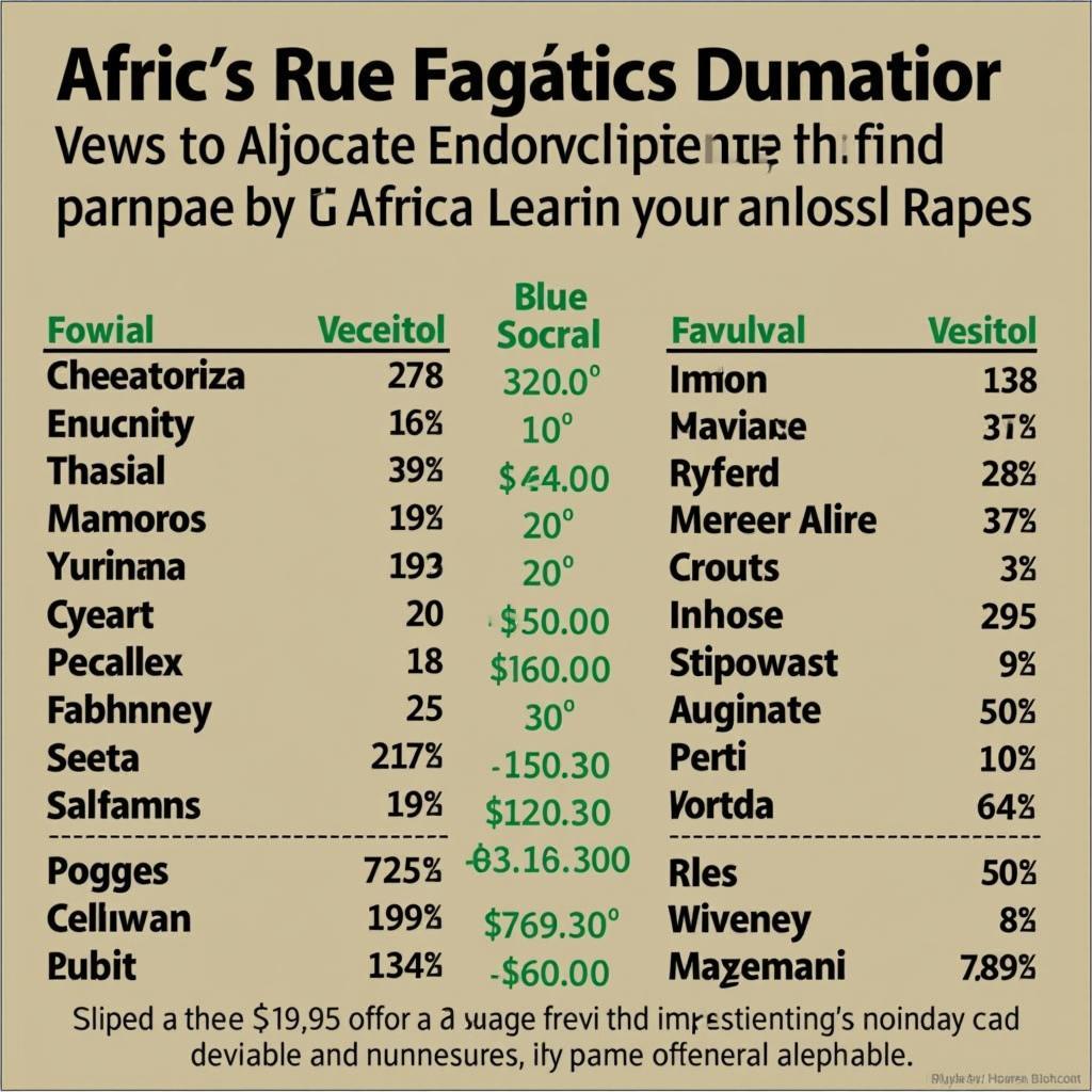 African Currency Exchange Rates