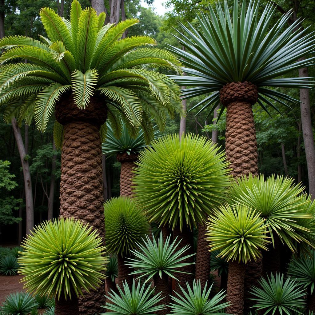 Diverse African Cycad Species