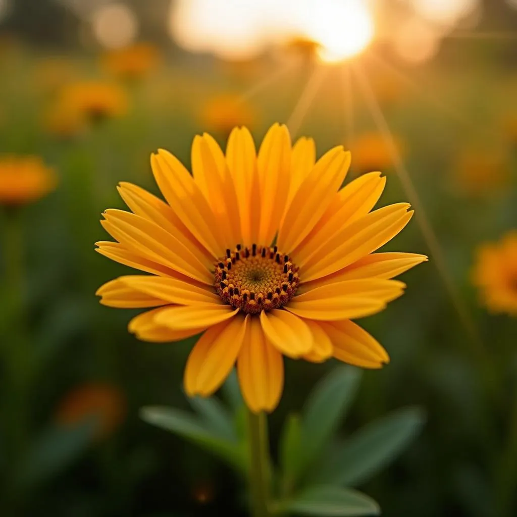 African Daisy Blooming in the Sun