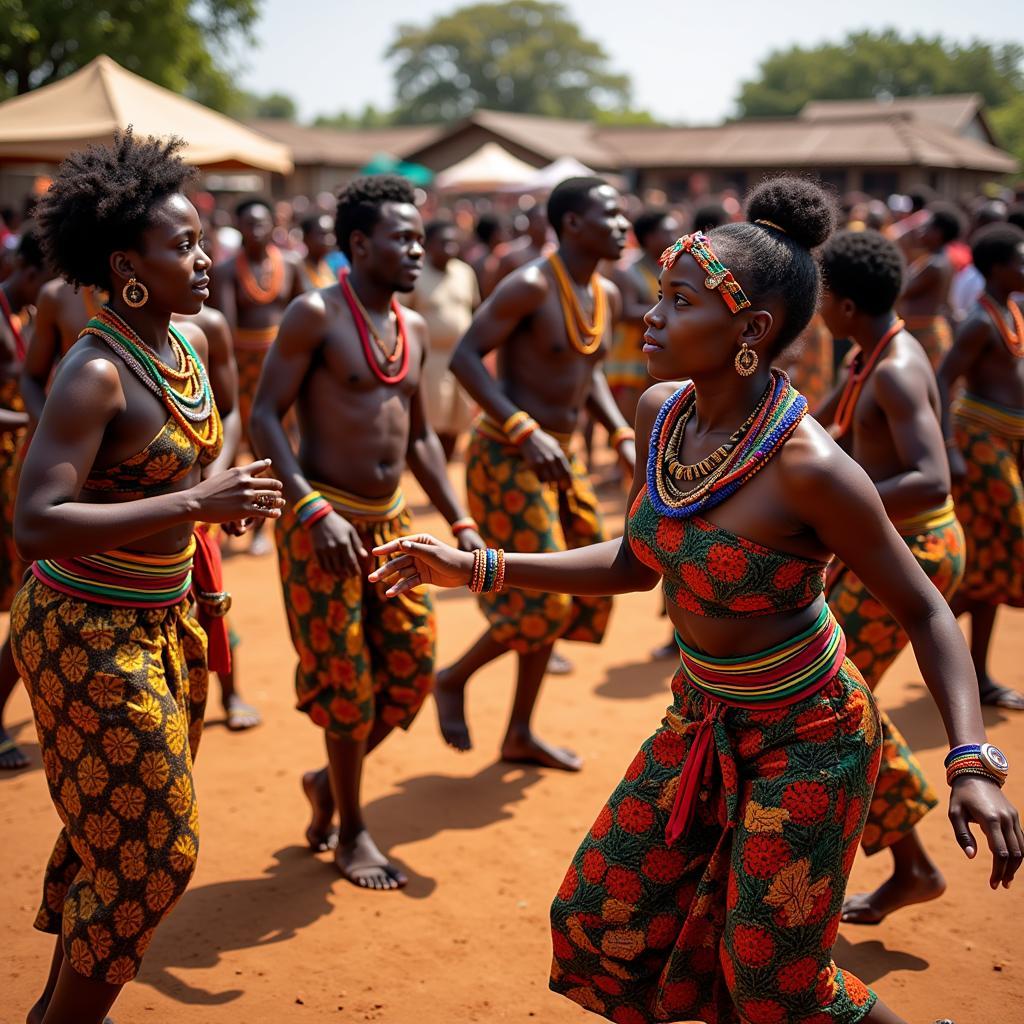 African Dance Ceremony Celebrating Cultural Heritage