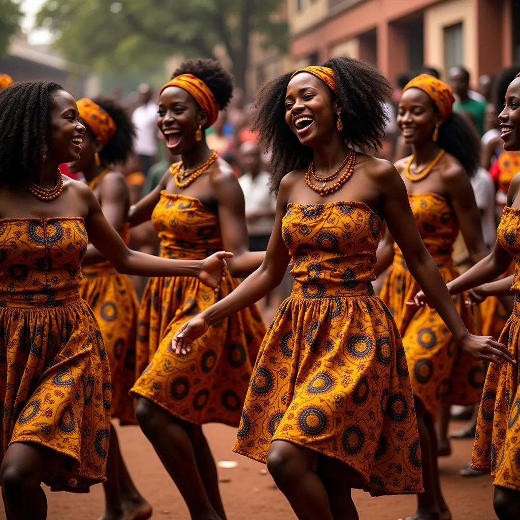 African Dancers Celebration