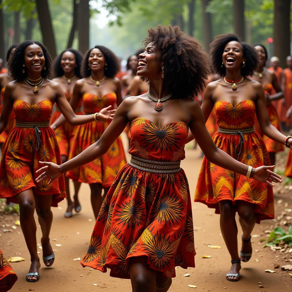 Energetic Traditional African Dance Performance