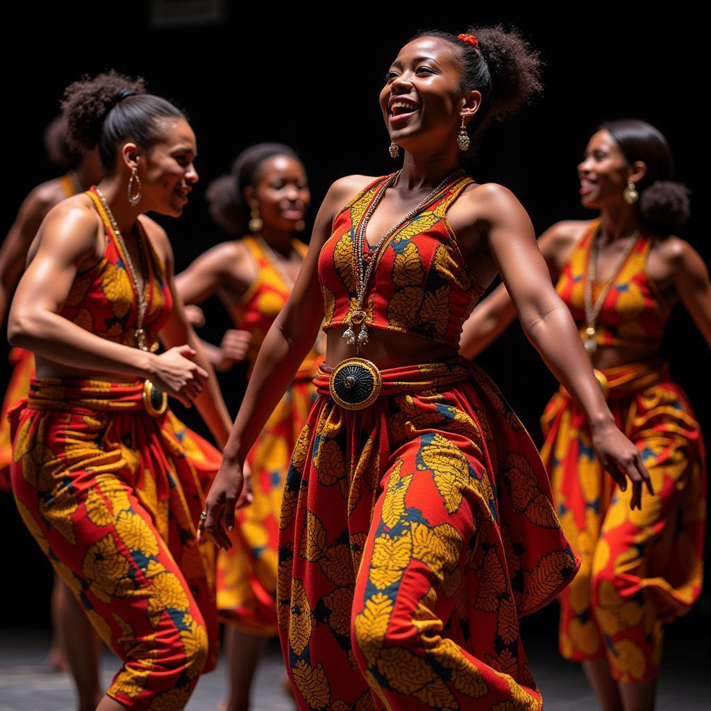 Traditional African Dancers in Performance