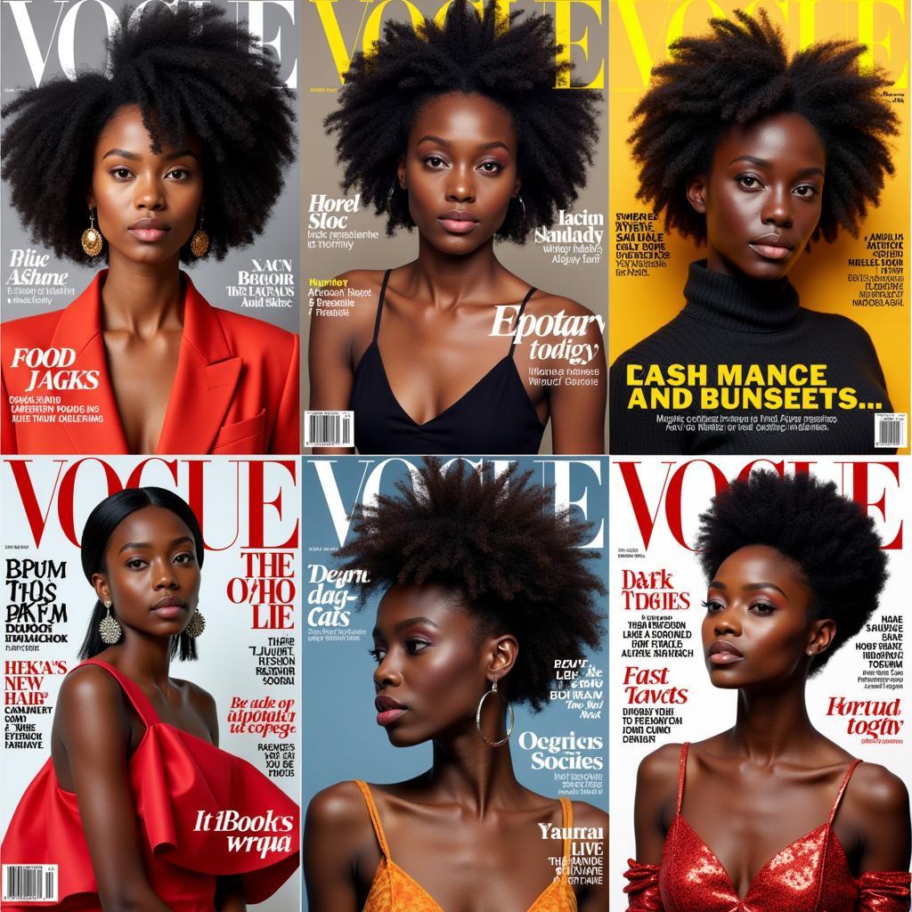 African Dark Models on Magazine Covers