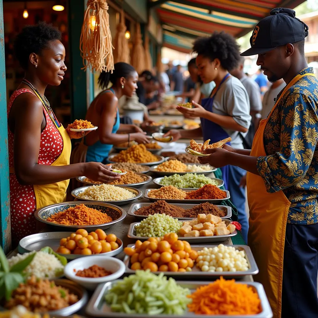 African Food Market on African Day