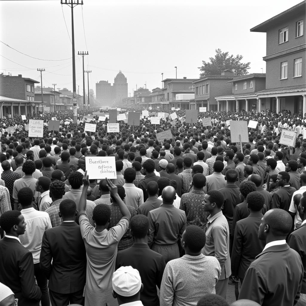 Protests during the African Debt Crisis