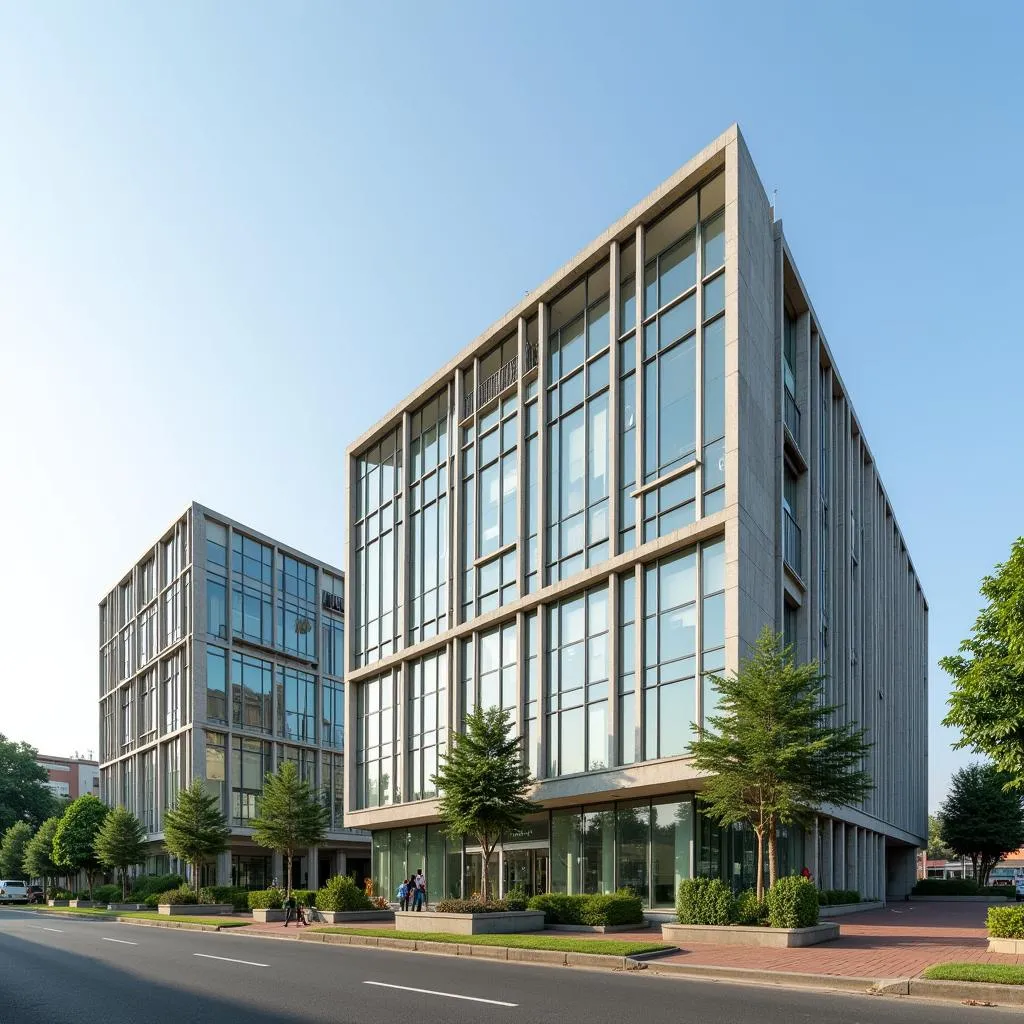 Modern headquarters of the African Development Bank in Abidjan