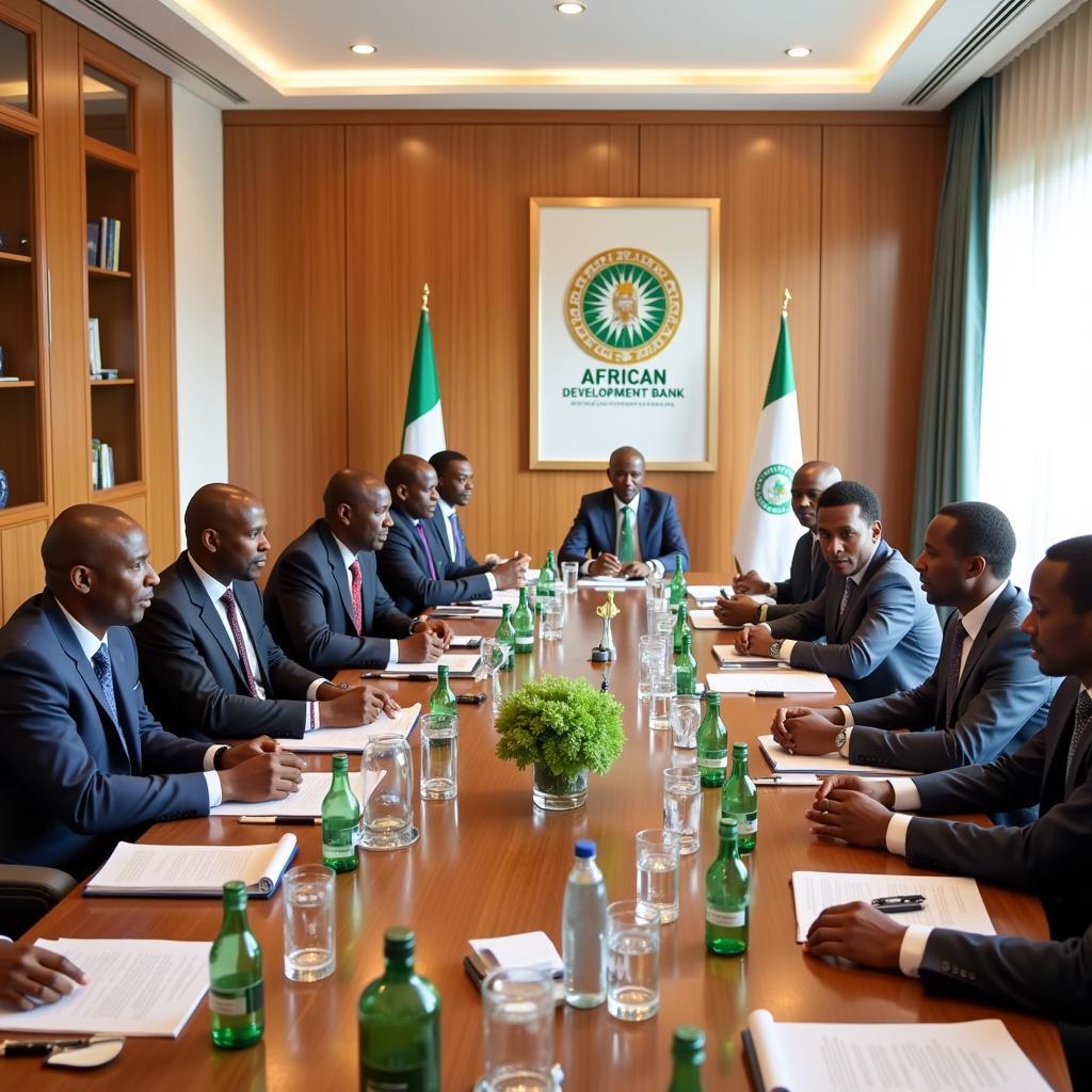 African Development Bank Representatives Meeting with Nigerian Officials