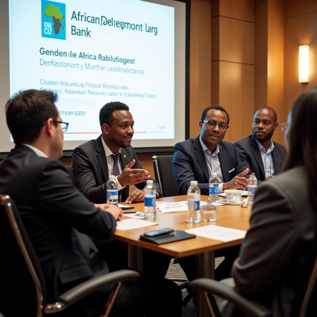 Panel discussion at the African Development Bank Meeting