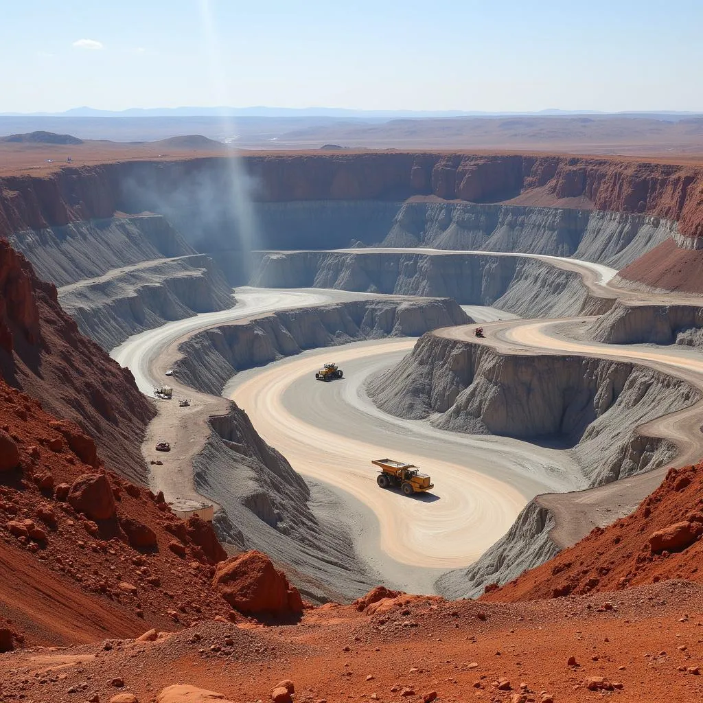 African diamond mine