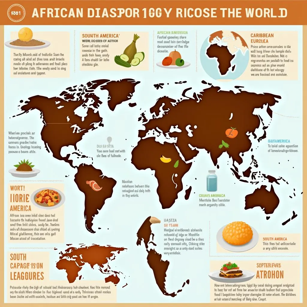 Map of African Diaspora Food