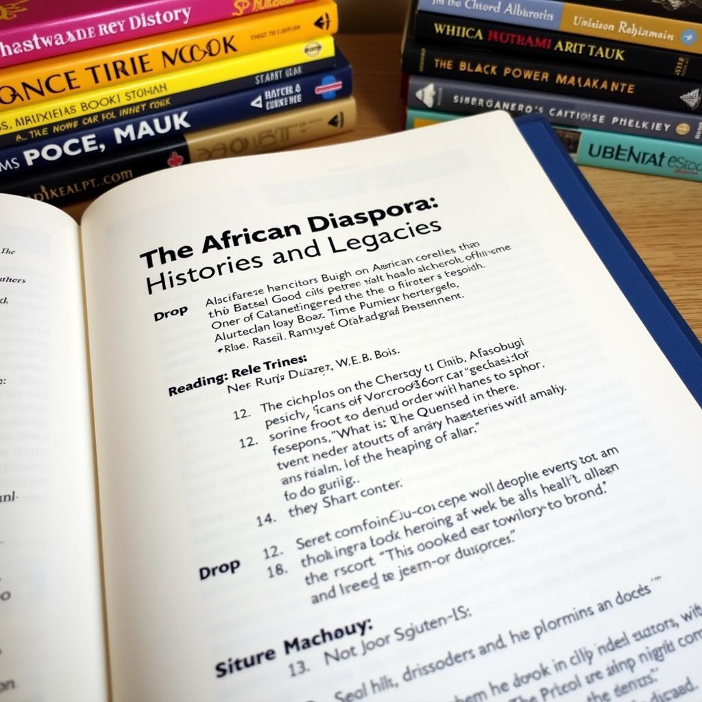 2017 University Syllabus Focusing on African Diaspora