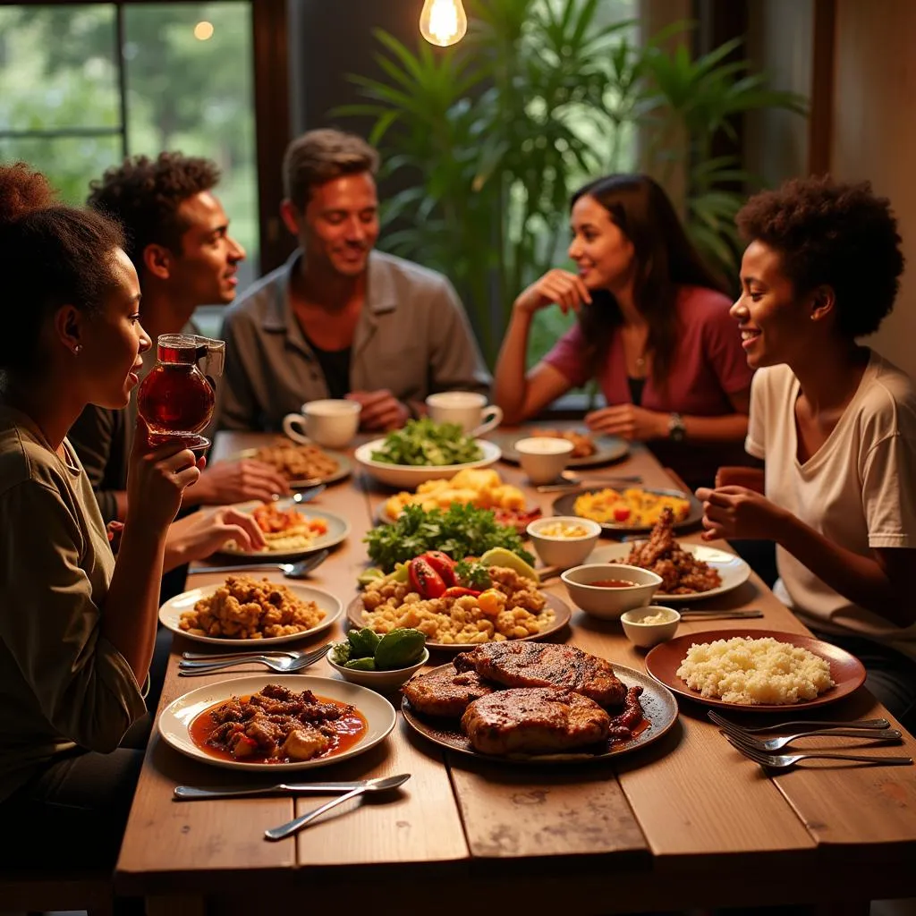 Sharing a Traditional African Meal in Braamfontein