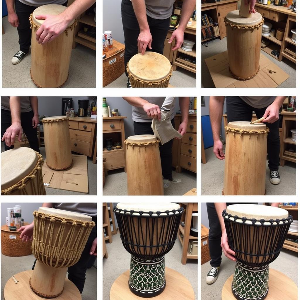 The African Djembe Drum Making Process