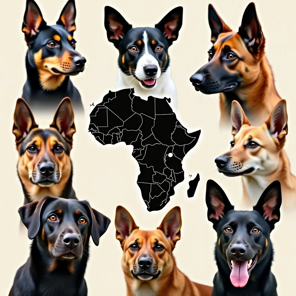 African dog breeds variety