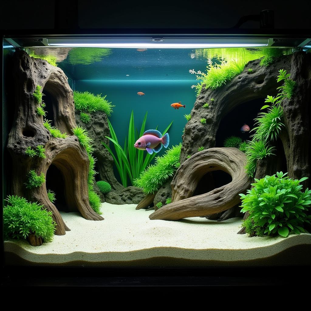 African Dragon Fish Aquarium Setup