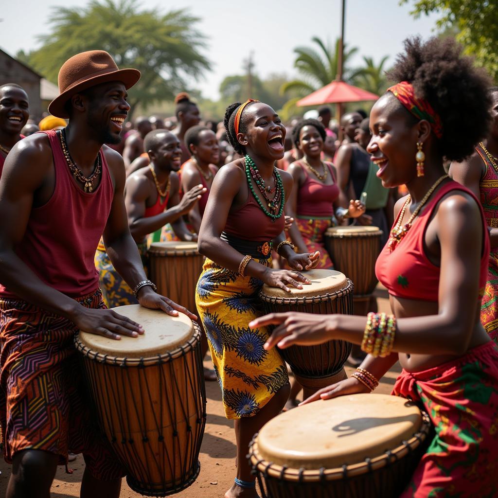 African Drum Circle Celebration