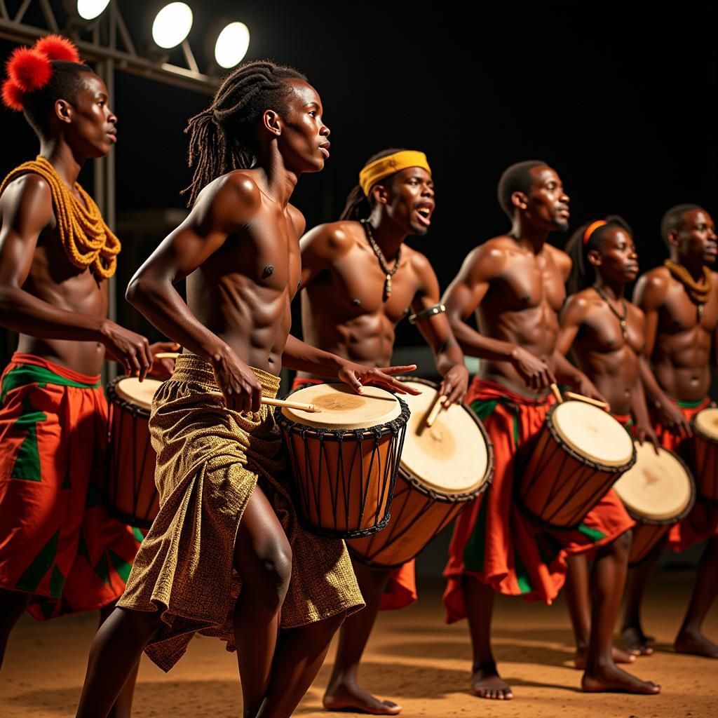 African Drummers and Dancers