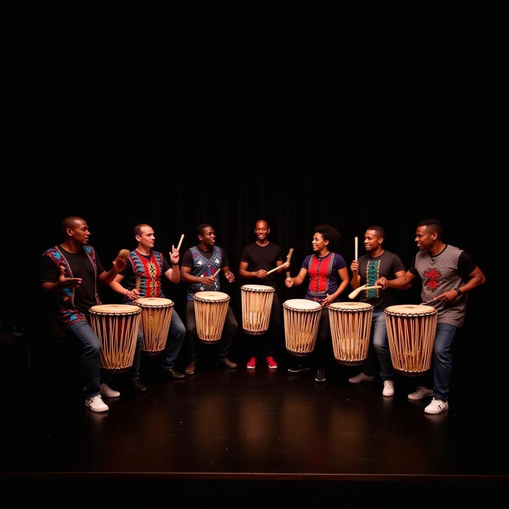 Energetic African Drumming Performance in Manchester