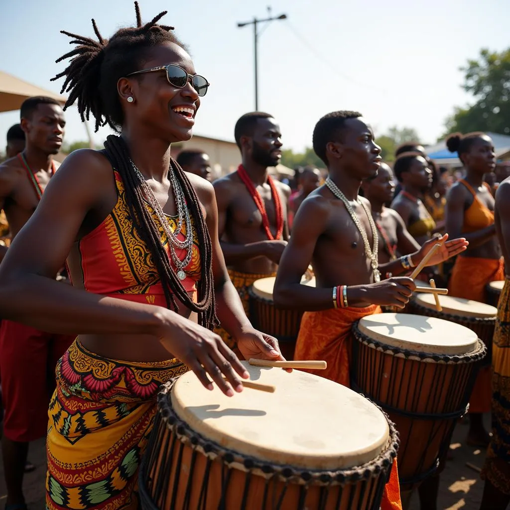 Celebrating African Culture Through Drumming