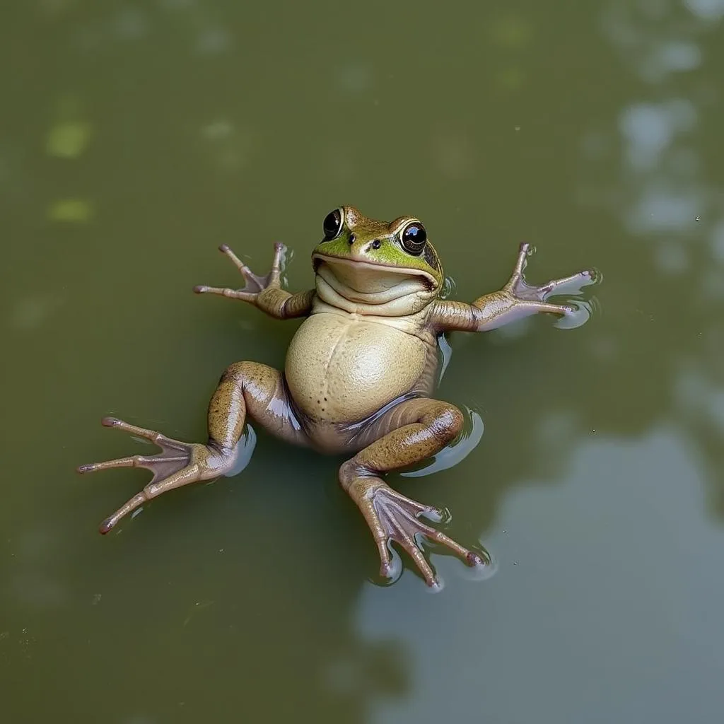 African Dwarf Frog &quot;Dead Man's Float&quot;