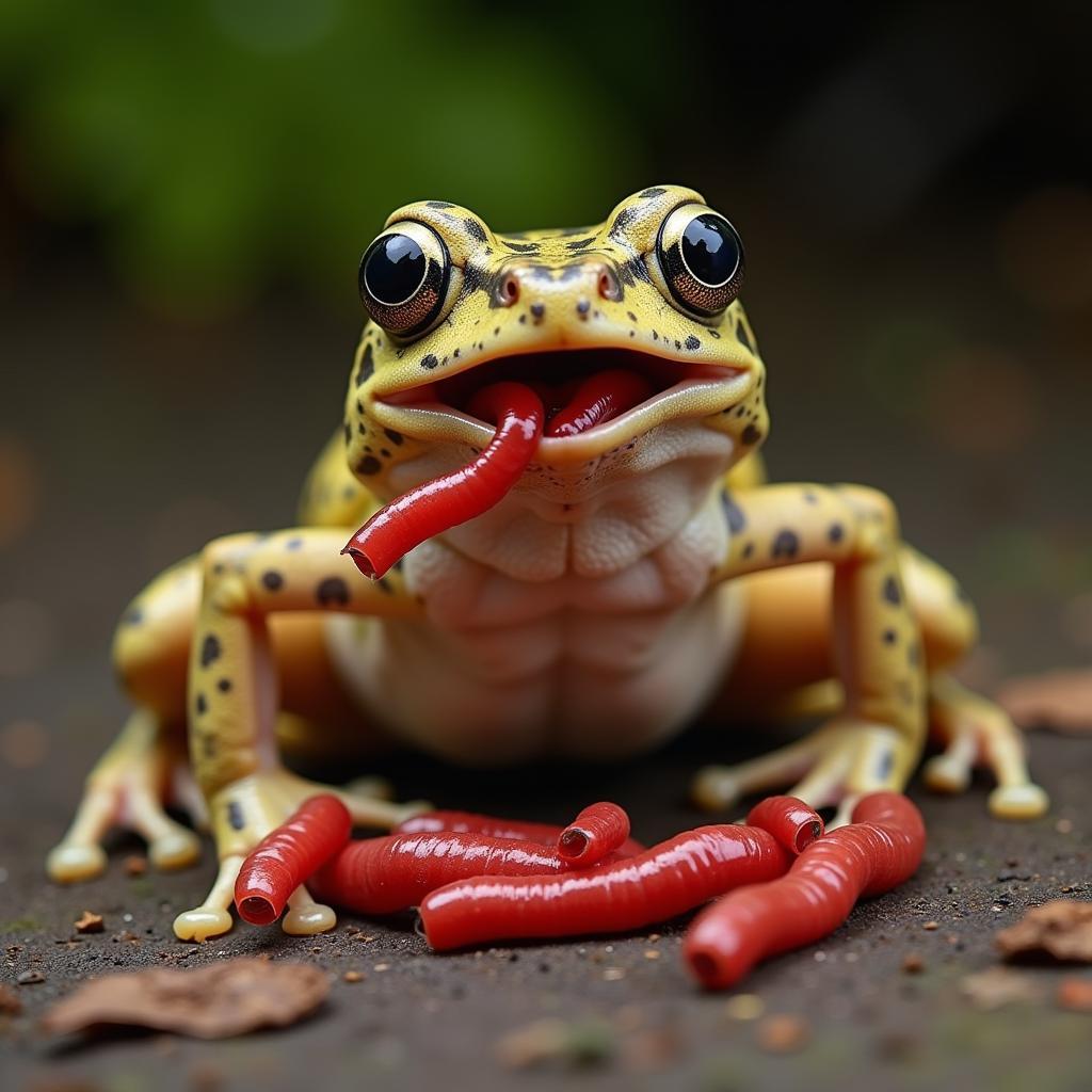 African Dwarf Frog Feeding