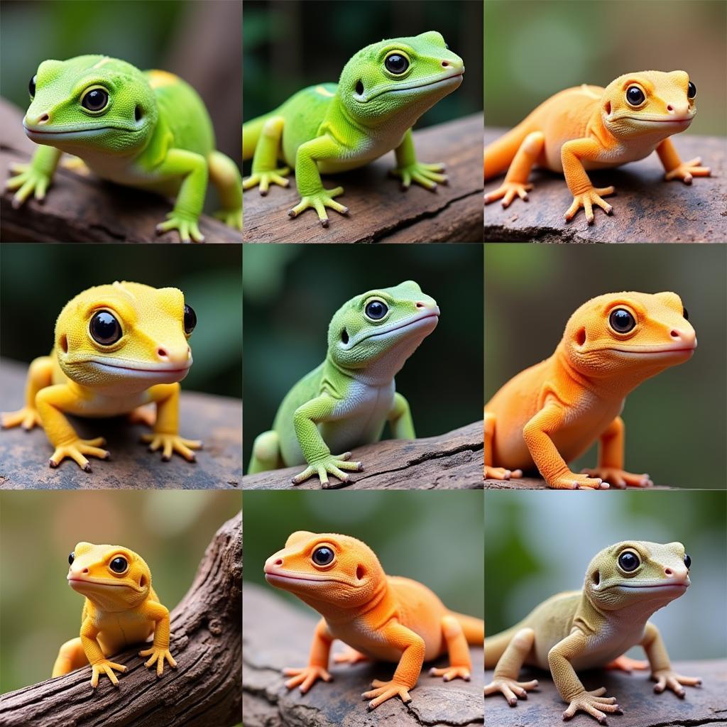 African Dwarf Gecko Color Morphs