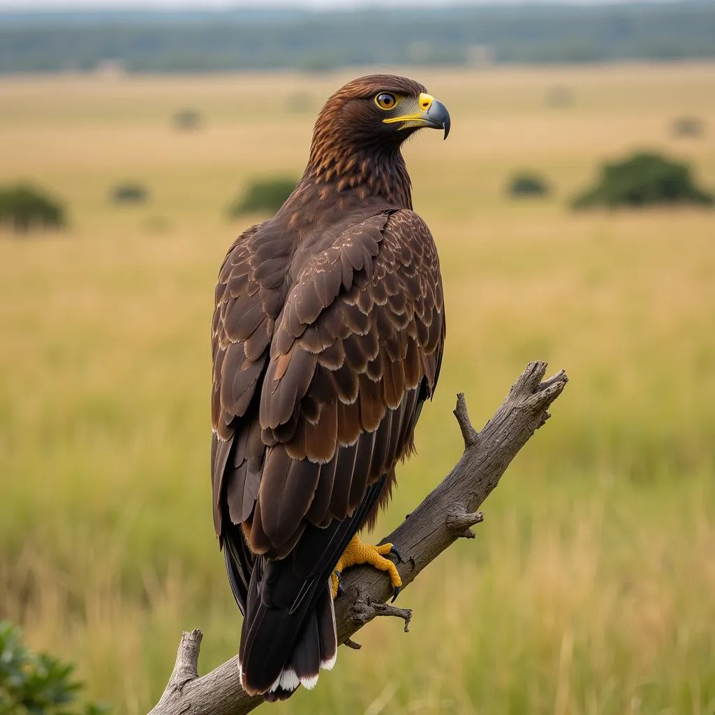 African Eagle in its Natural Habitat