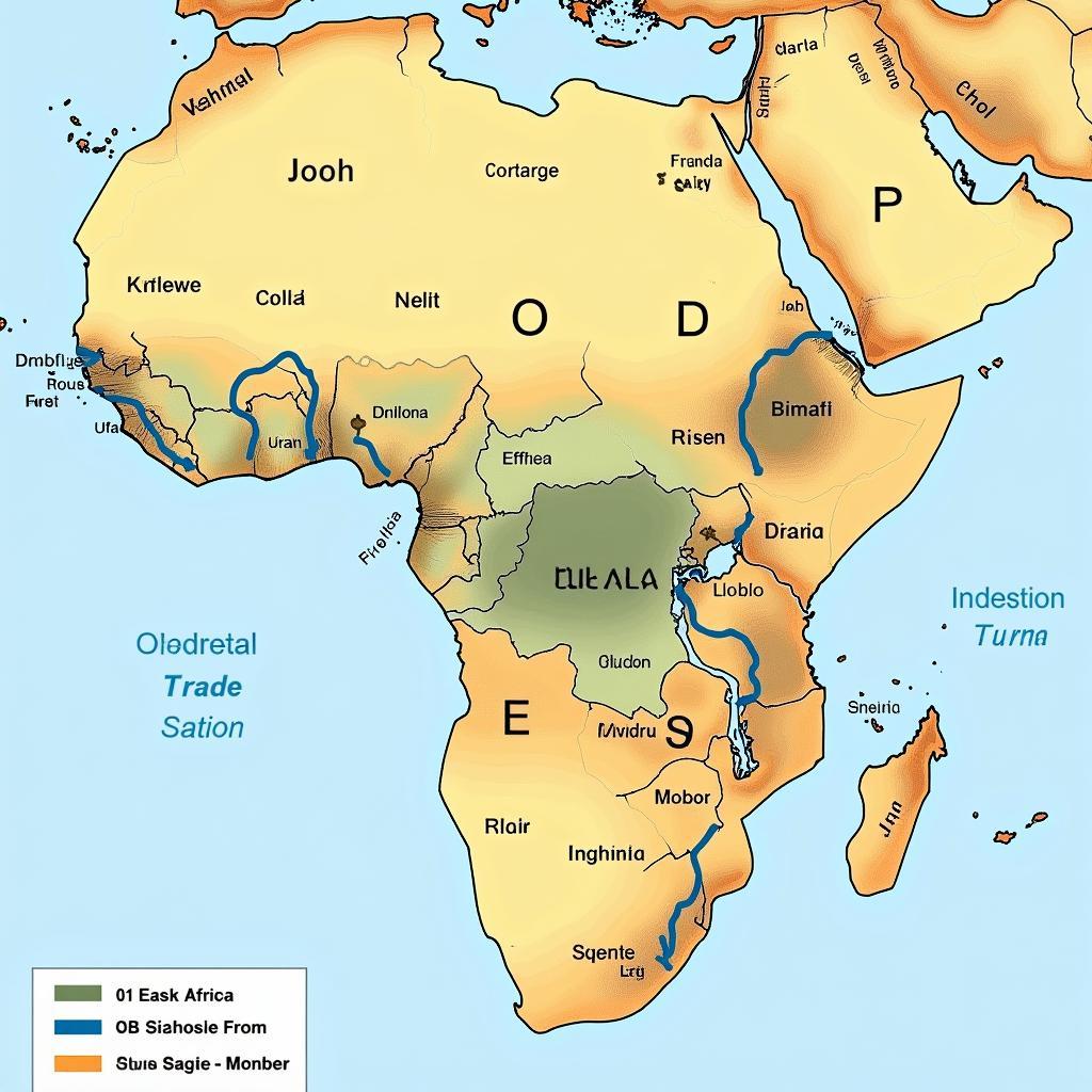 African Eastern Company Historical Trading Routes