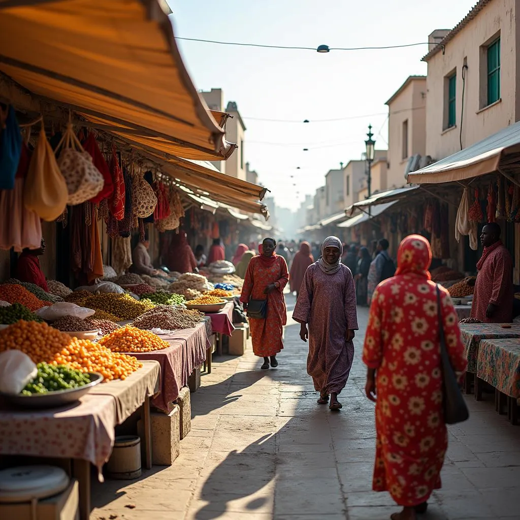 Market Vendors in African Eastern Jumeirah