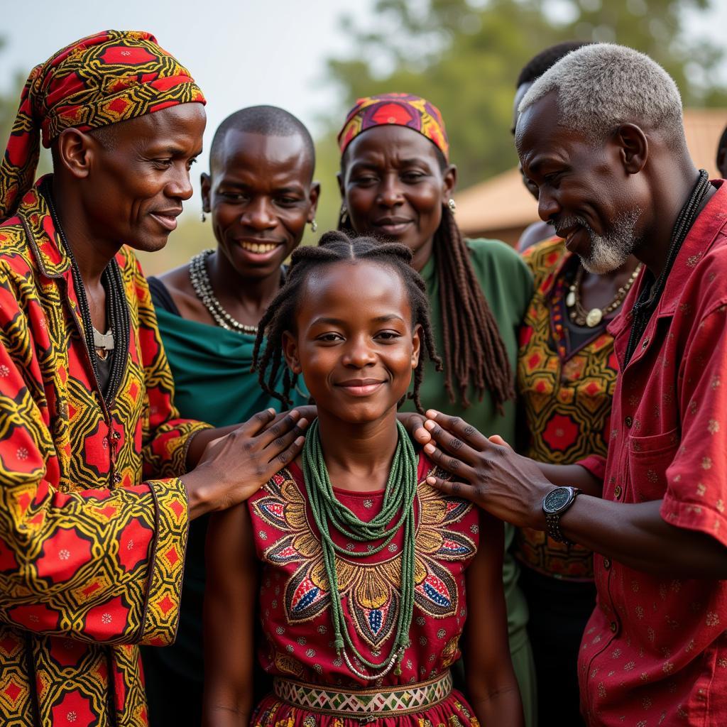 African Elders Blessing