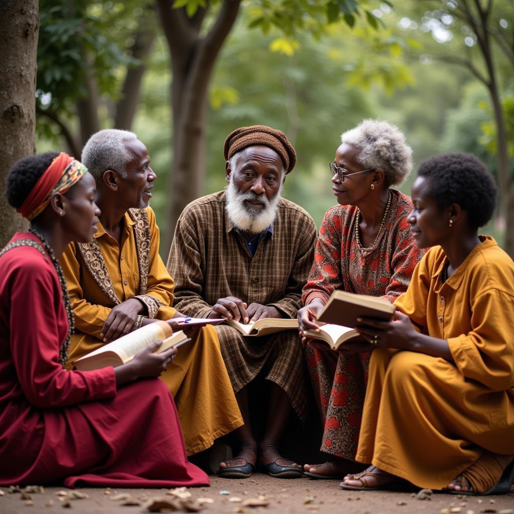 African Elders Sharing Stories