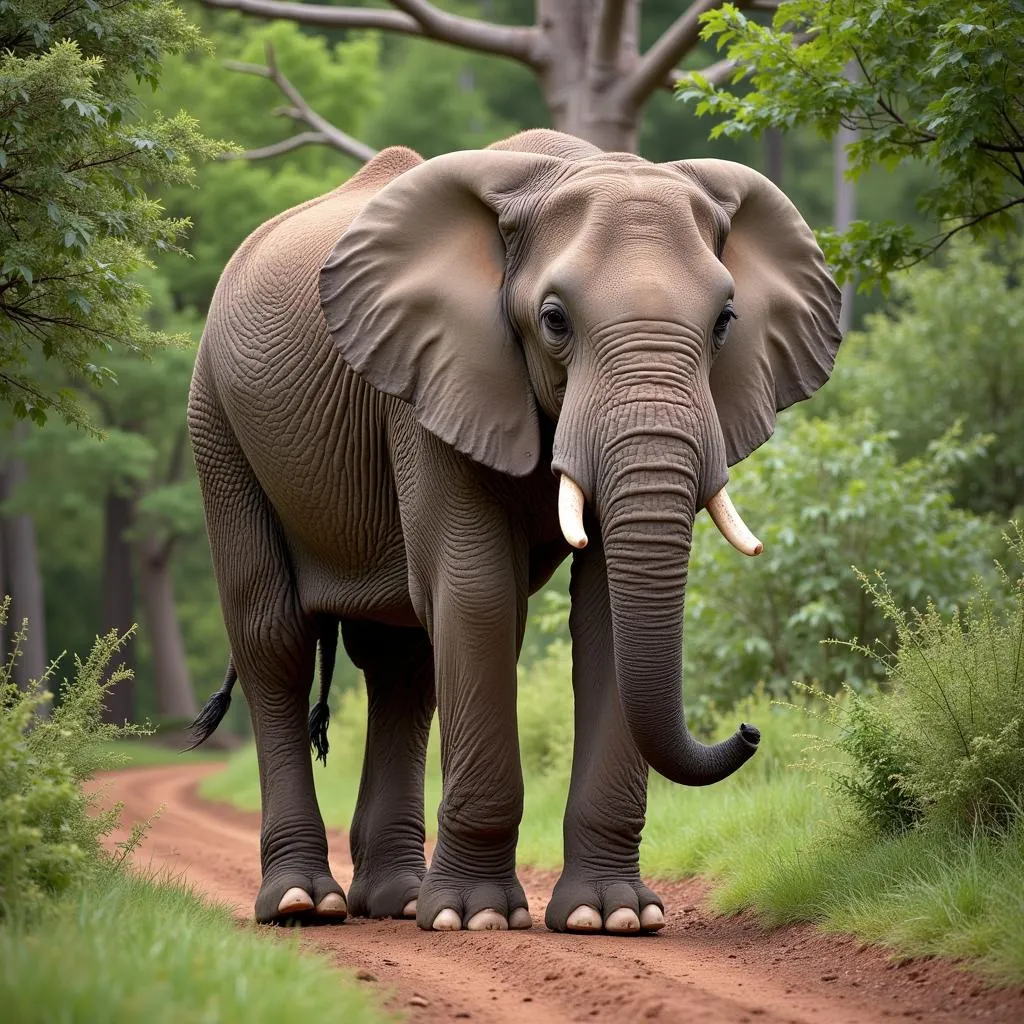 African Elephant in its Habitat