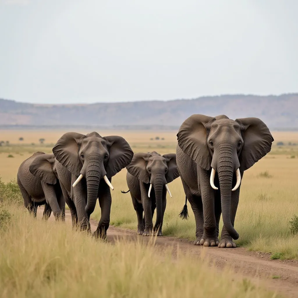 African Elephant herds