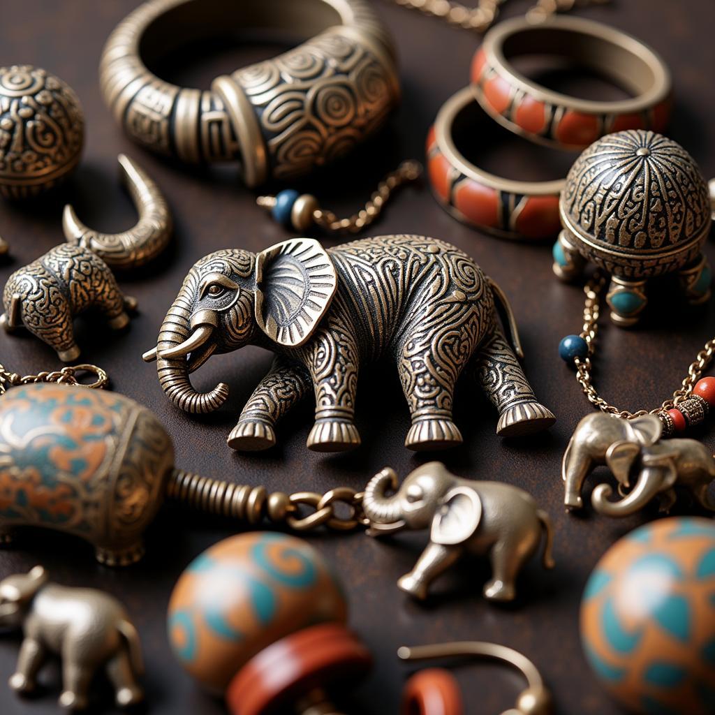 African Elephant Jewelry Tribal Designs