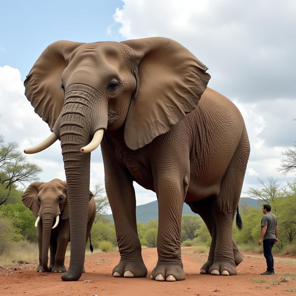 African Elephant Size Comparison