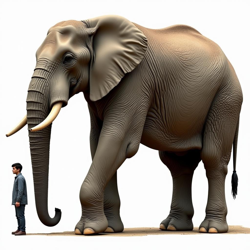 African Elephant Size Comparison