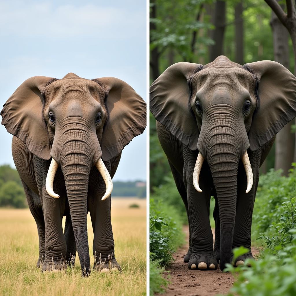 African Elephant Species Comparison