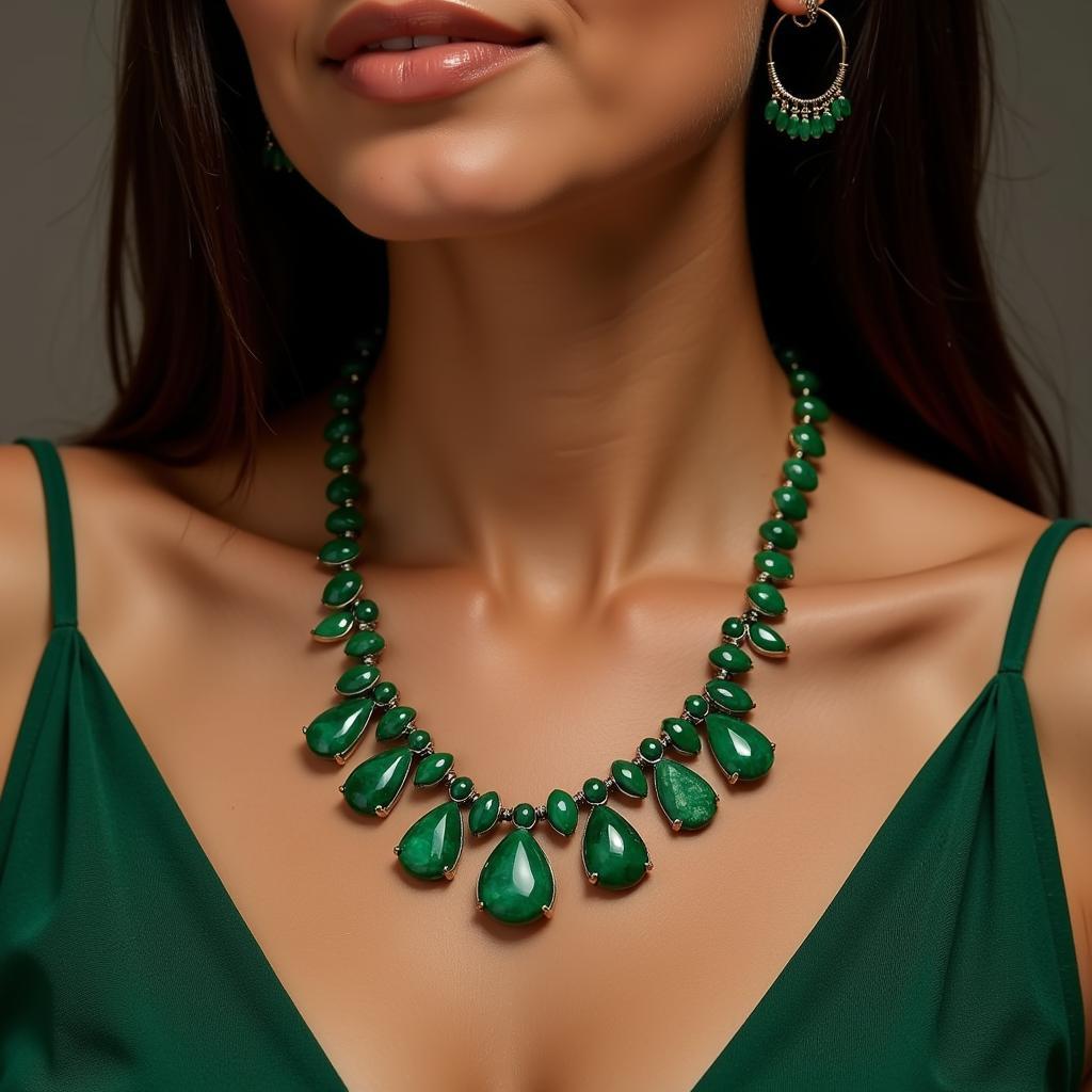 African Emerald Necklace