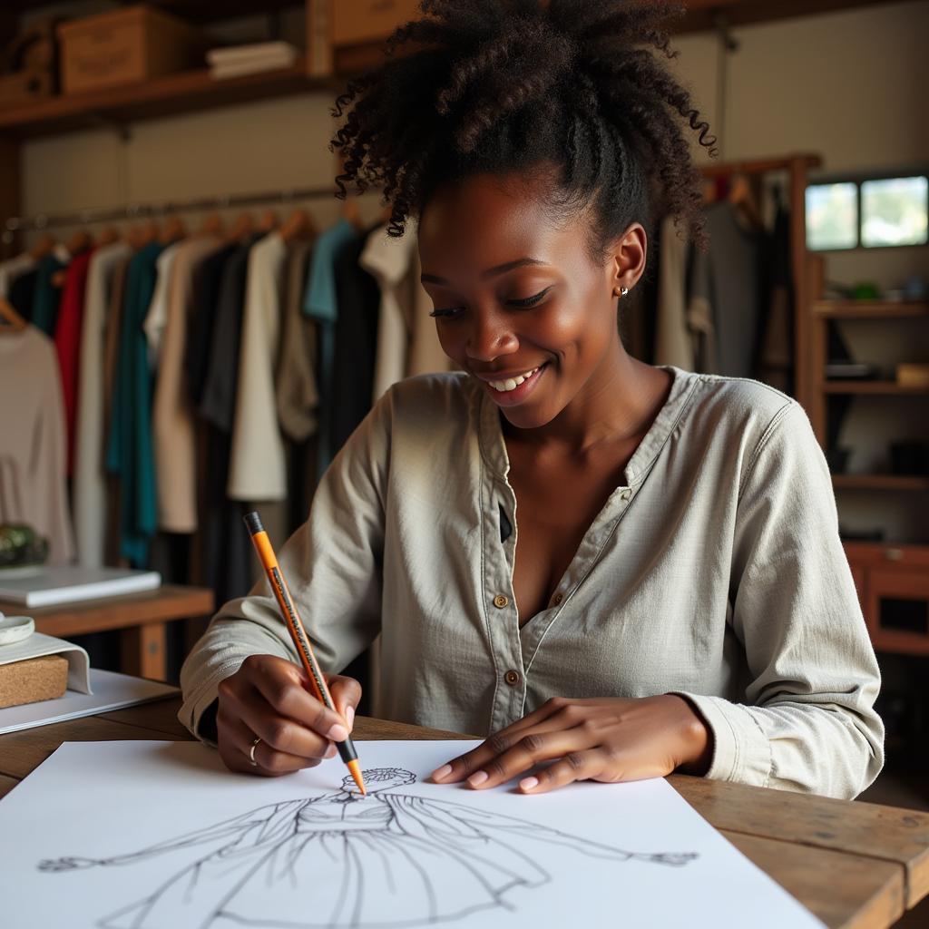 African Entrepreneur Designing Sustainable Fashion