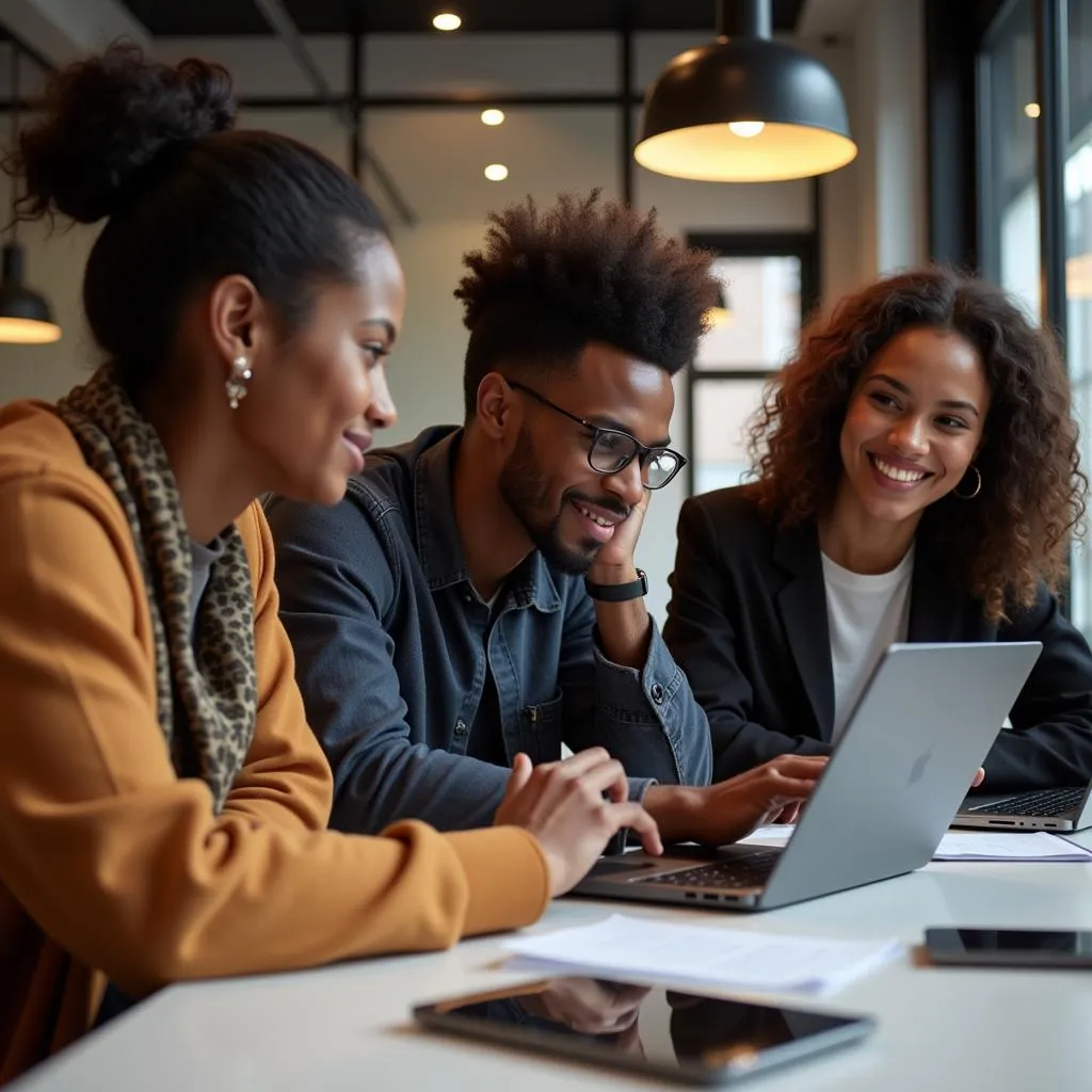 African Entrepreneurs at a Tech Hub