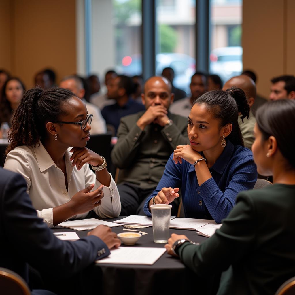 African Entrepreneurs at a Business Conference