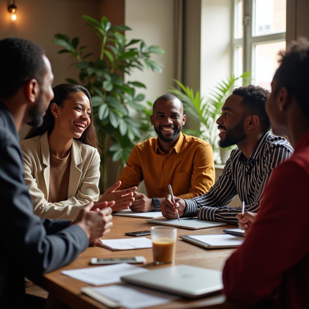 African Entrepreneurs in a Business Meeting