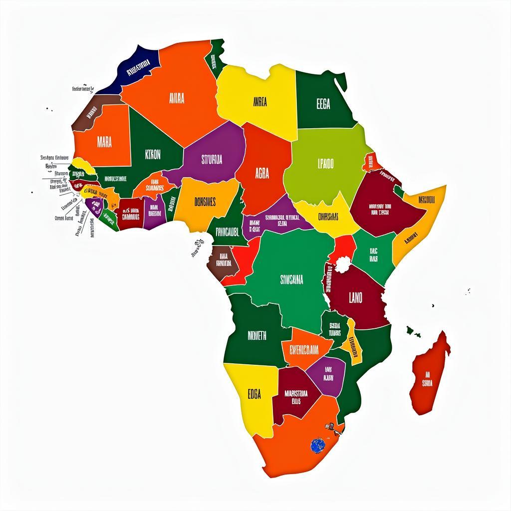 Map of African Ethnicities